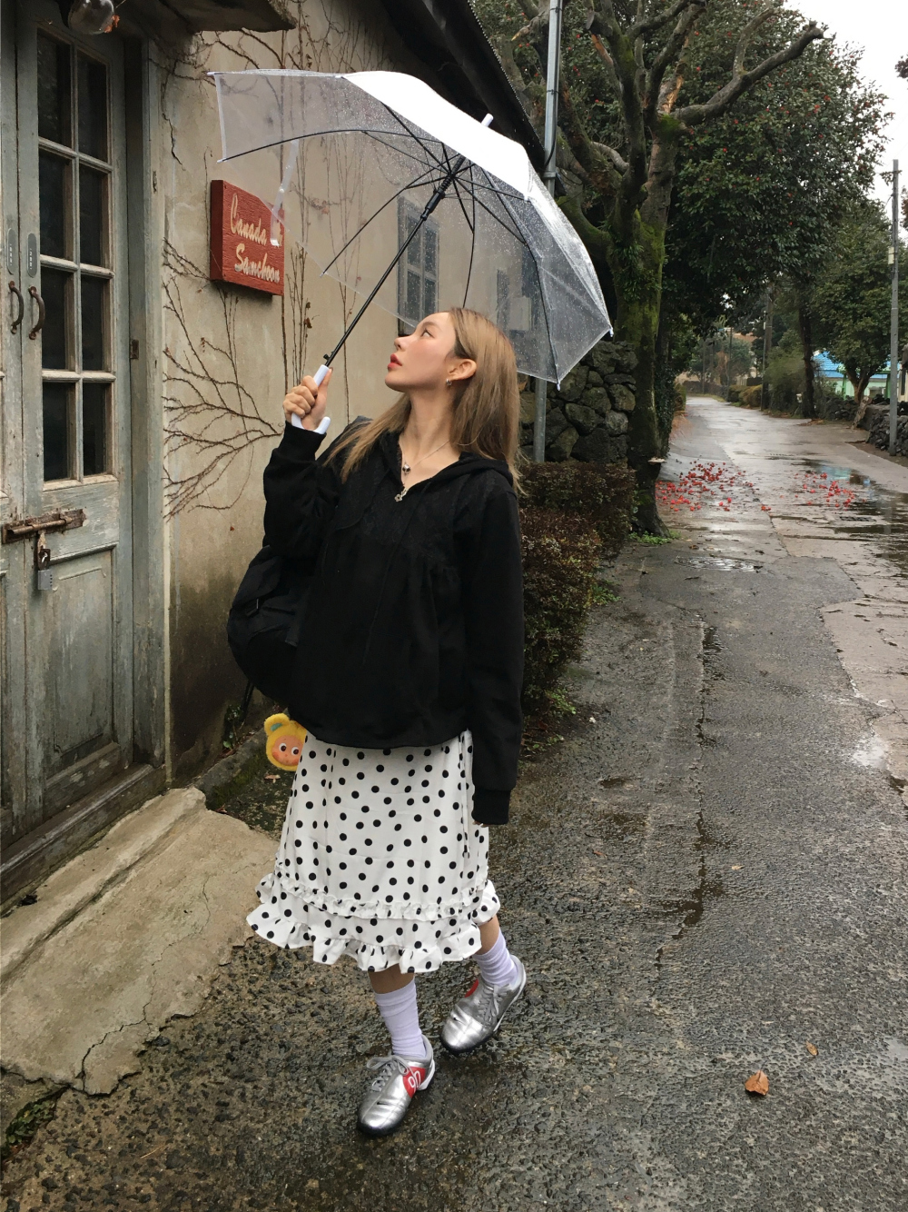 미니 스커트 모델 착용 이미지-S2L13