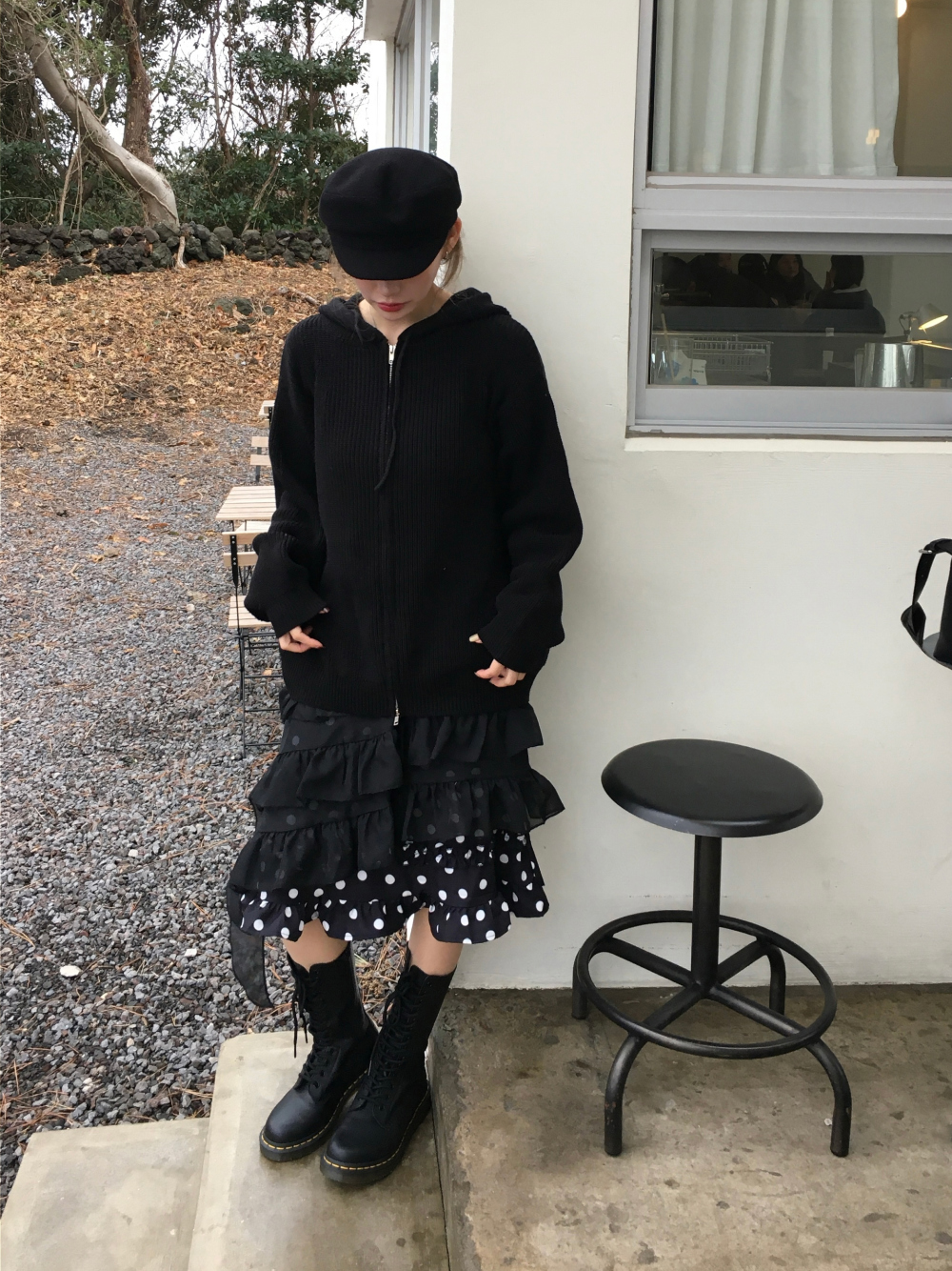 미니 스커트 모델 착용 이미지-S2L29