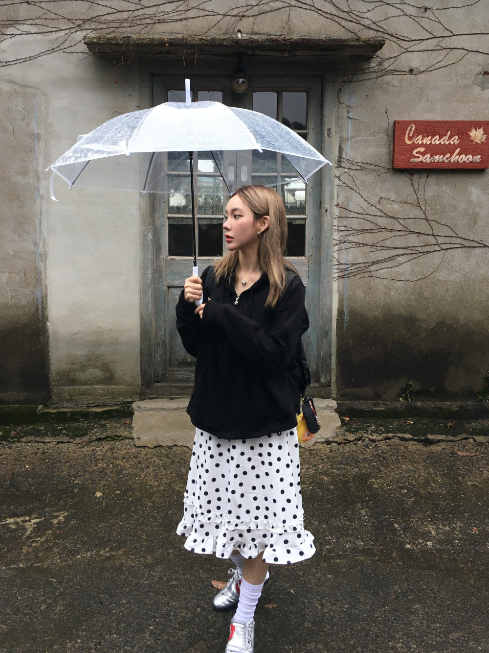 미니 스커트 모델 착용 이미지-S2L11