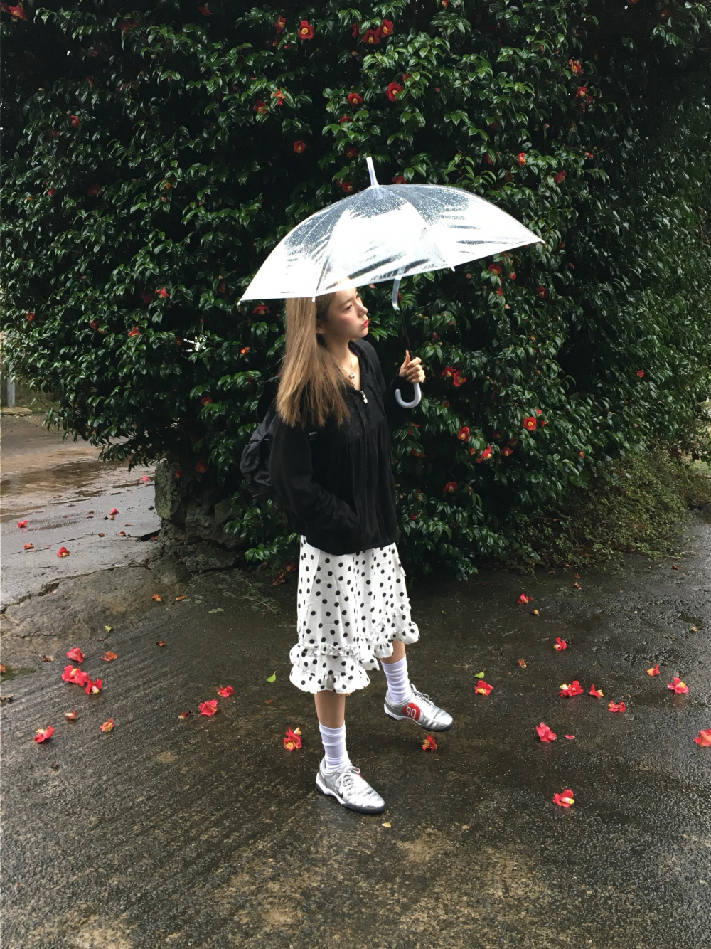 미니 스커트 모델 착용 이미지-S2L16