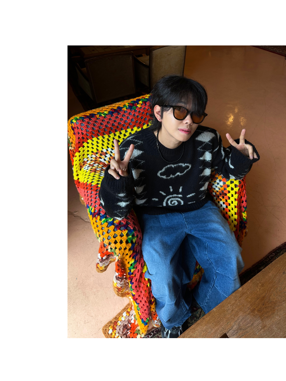 長袖T卹模特兒穿著圖片 - S3L3