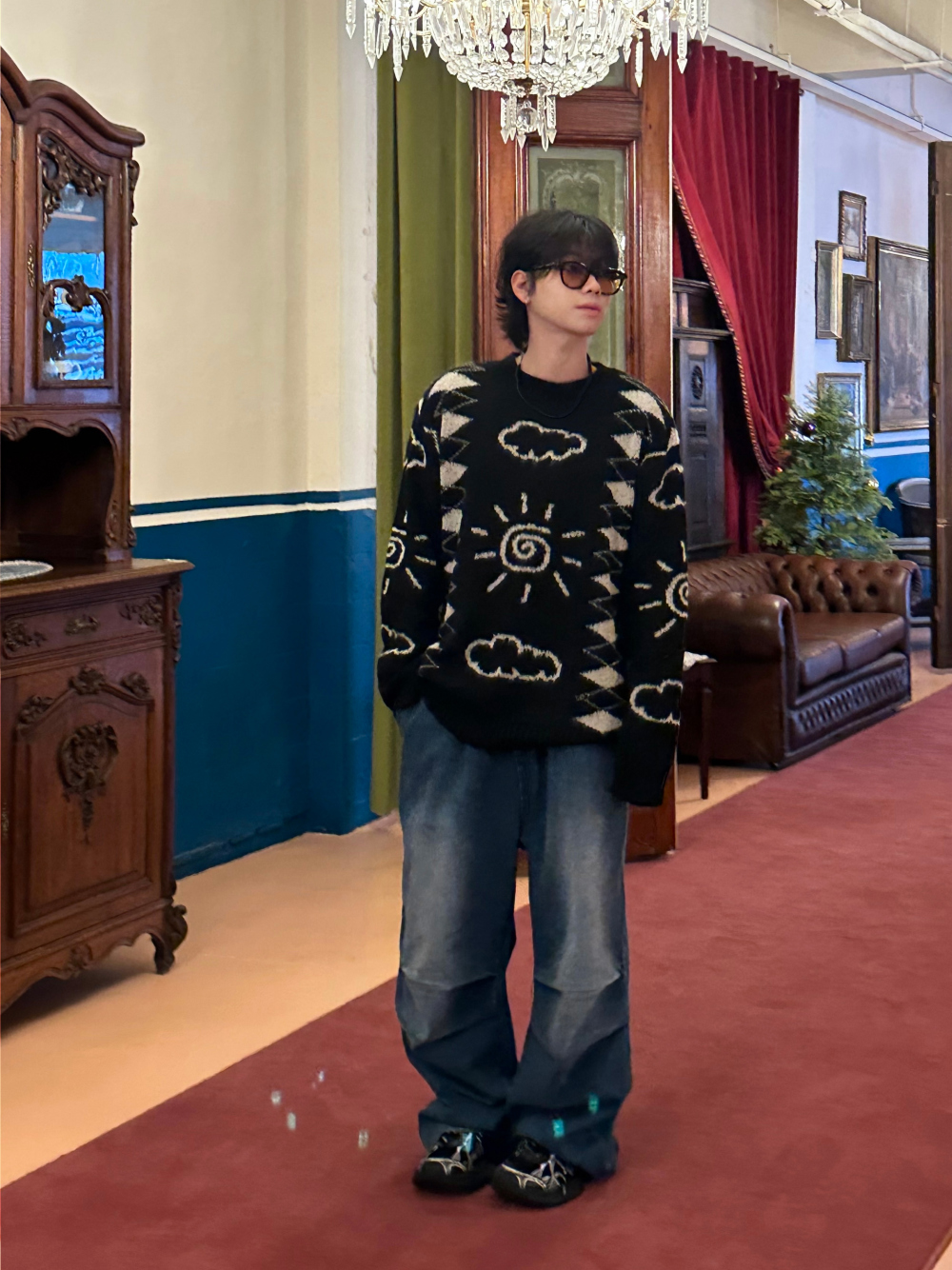 長袖T卹模特兒穿著圖片 - S3L6