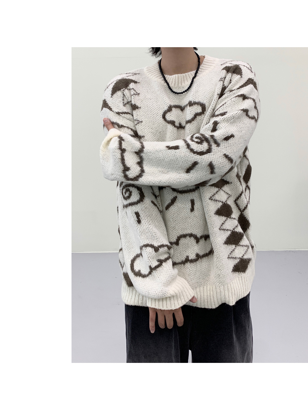 長袖T卹模特兒穿著圖片 - S3L32