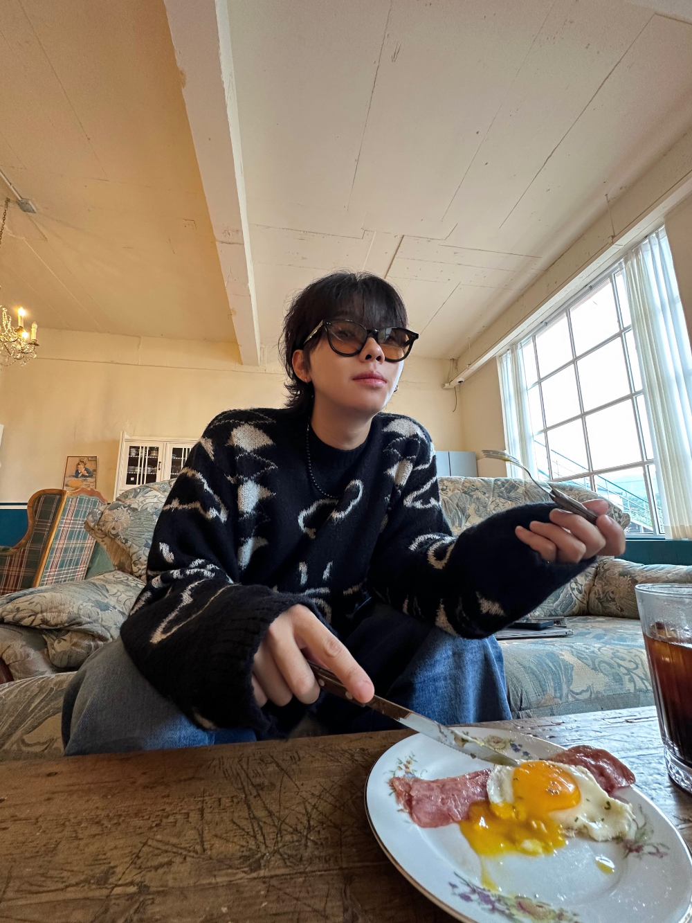 長袖T卹模特兒穿著圖片 - S3L1