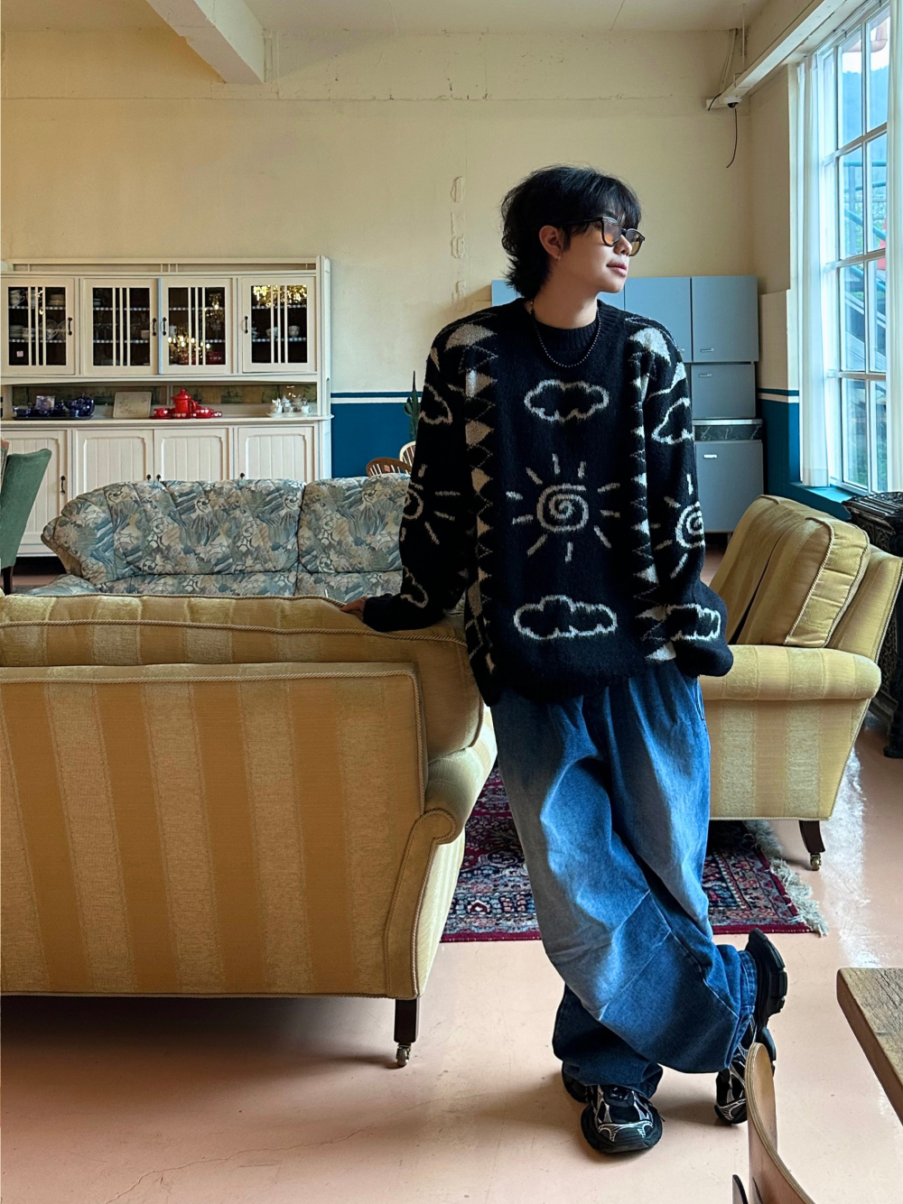 長袖T卹模特兒穿著圖片 - S3L14