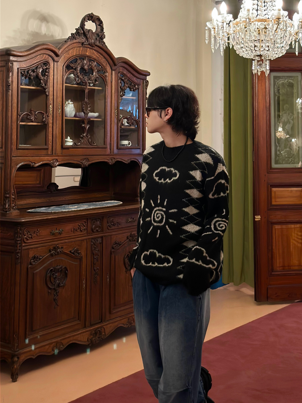 長袖T卹模特兒穿著圖片 - S3L24