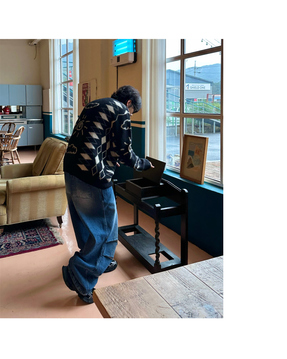 長袖T卹模特兒穿著圖片 - S3L2