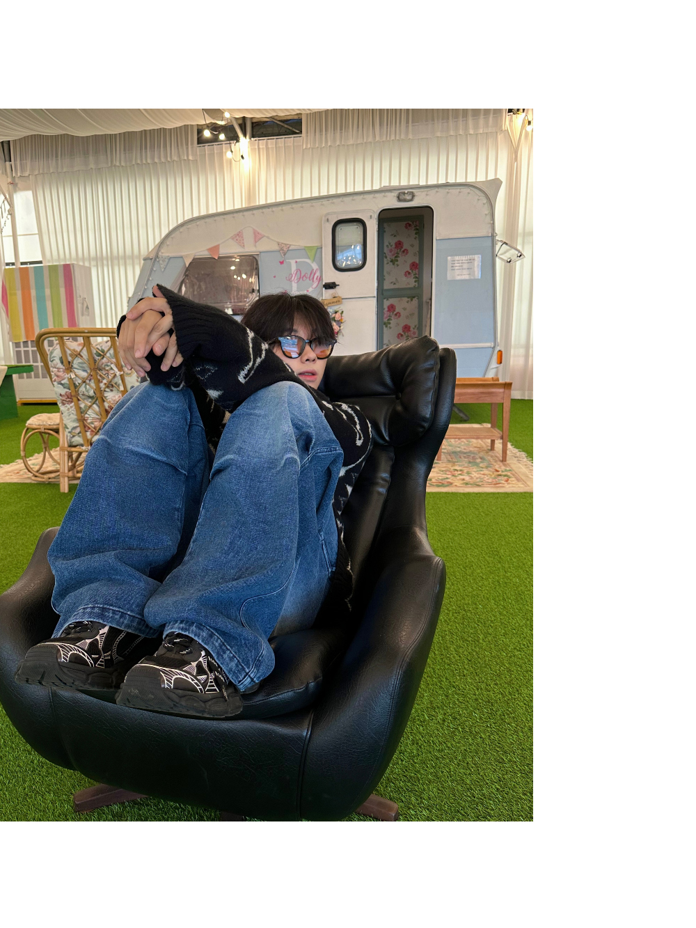 長袖T卹模特兒穿著圖片 - S3L7