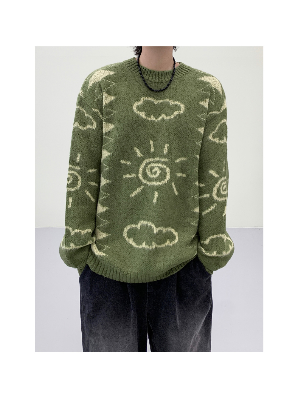 長袖T卹模特兒穿著圖片 - S1L11