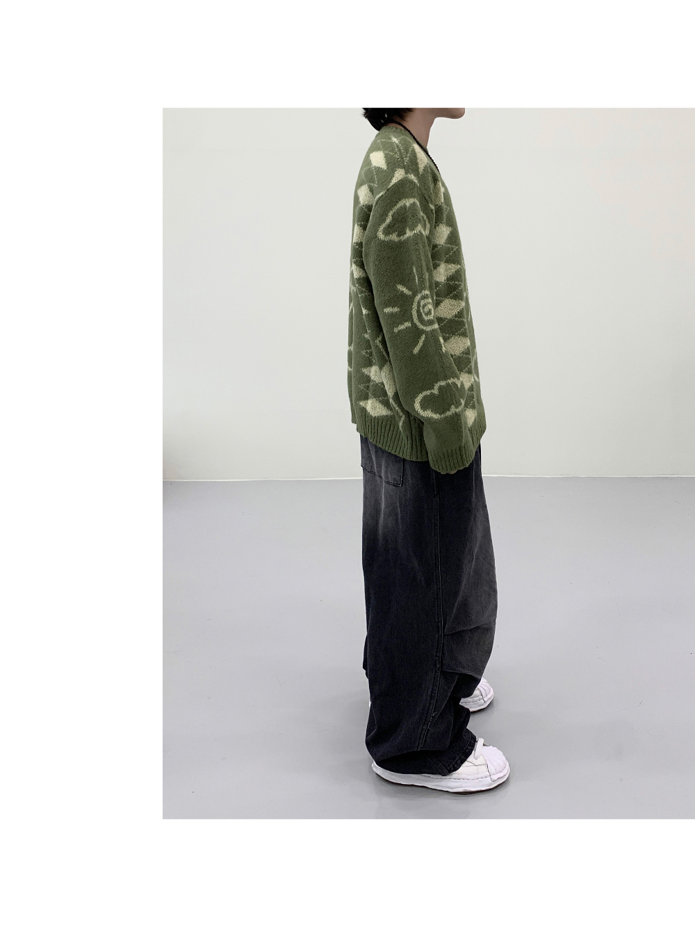 長袖T卹模特兒穿著圖片 - S3L36