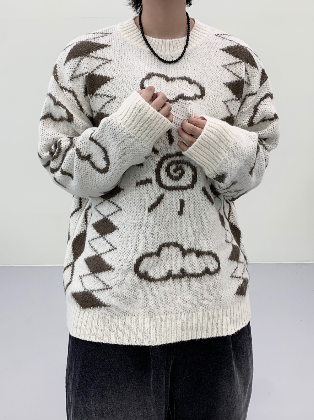 長袖T卹模特兒穿著圖片 - S1L10