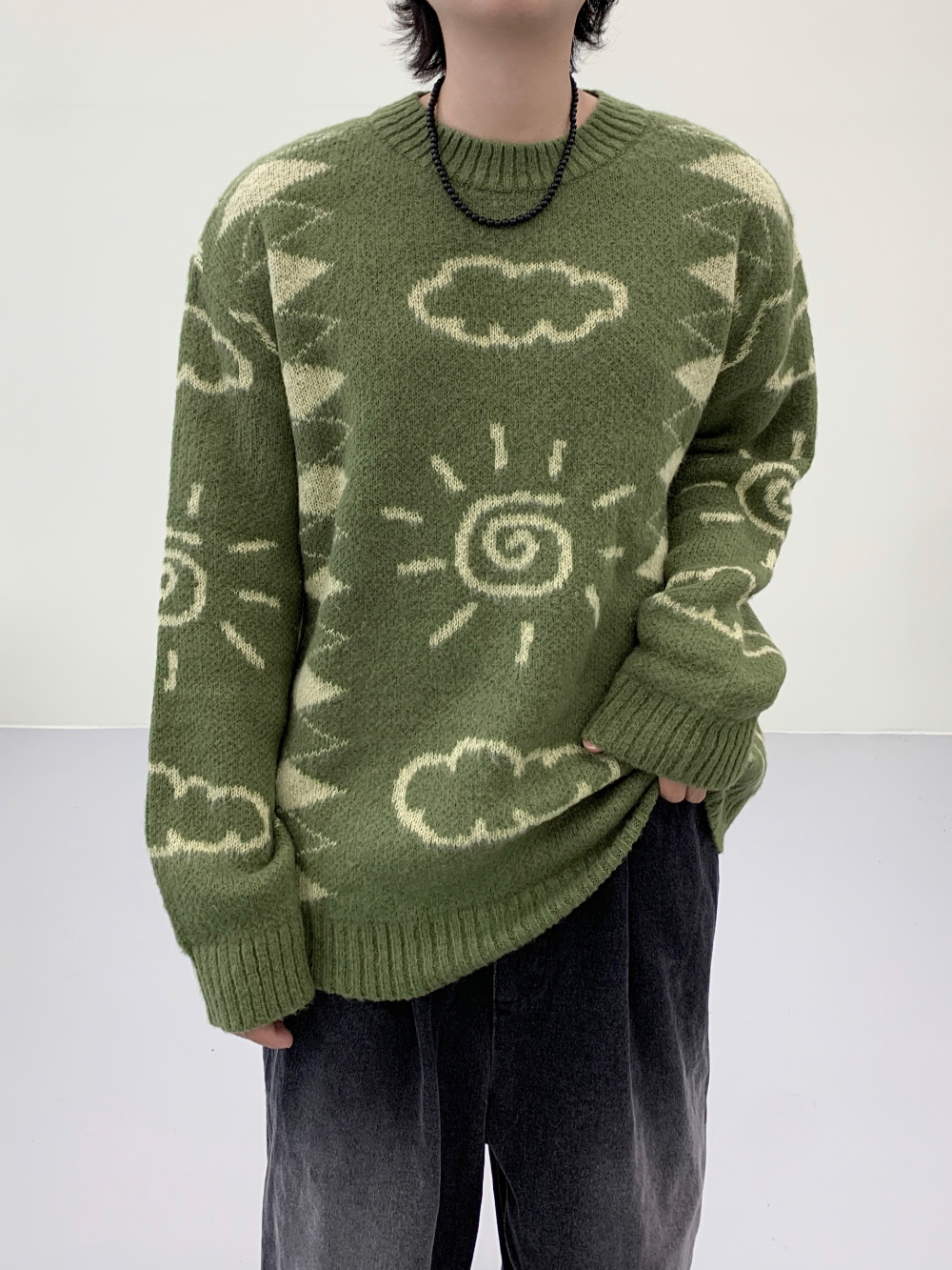 長袖T卹模特兒穿著圖片 - S3L40