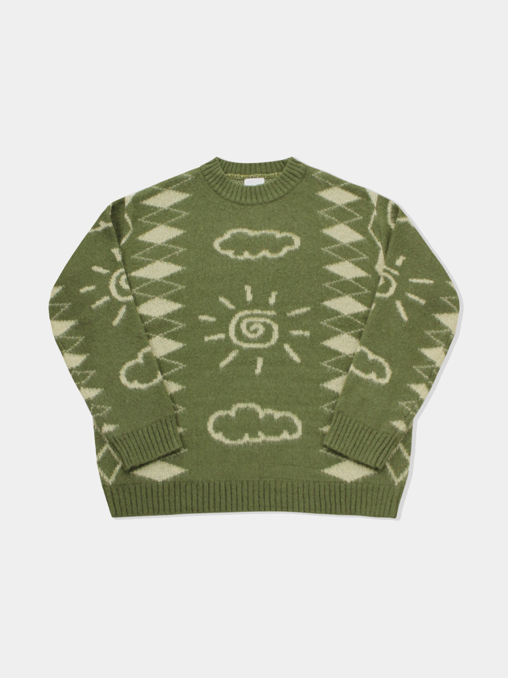 長袖T卹，橄欖綠 圖片-S1L37