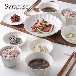 Syracuse Nature Freeze 27 types Collection Bowl Plate Pasta Bowl for 2 people Newlywed Bowl Set for 4 people White