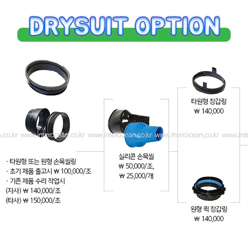 드라이슈트 옵션 구버전