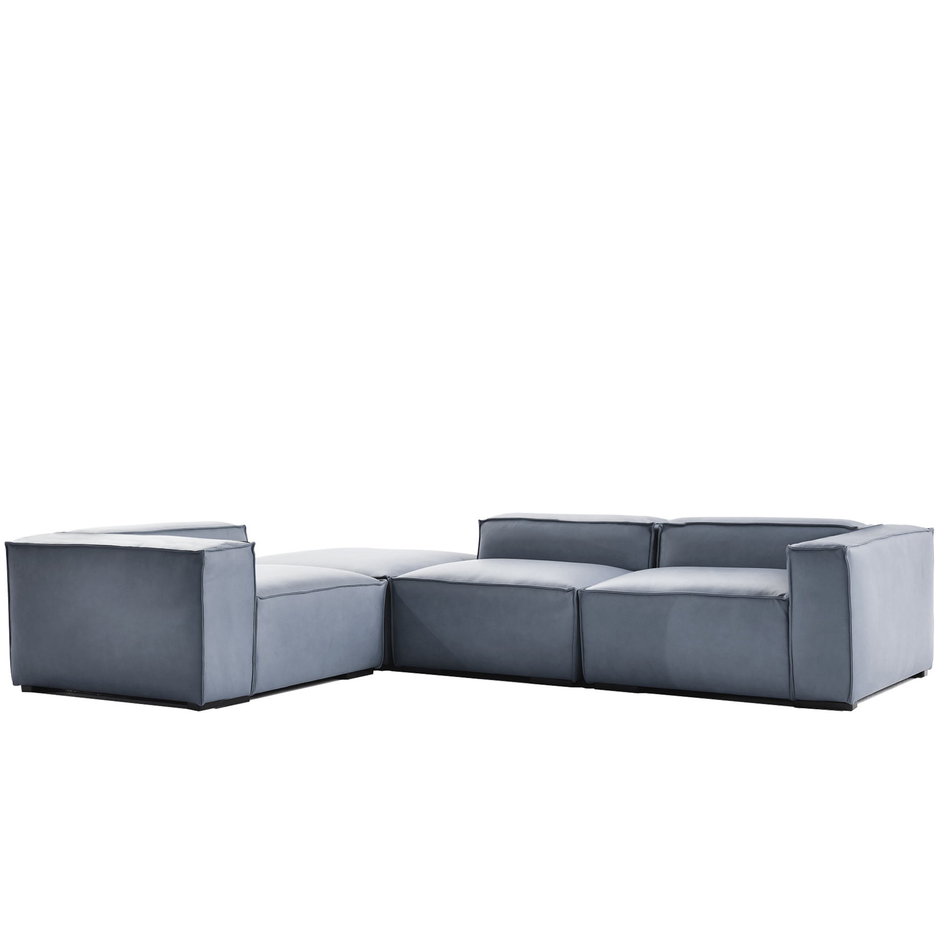 (주)도이치 DOICH ®    PEN16 modular sofa+stool 도이치 펜16 4인 모듈소파+스툴