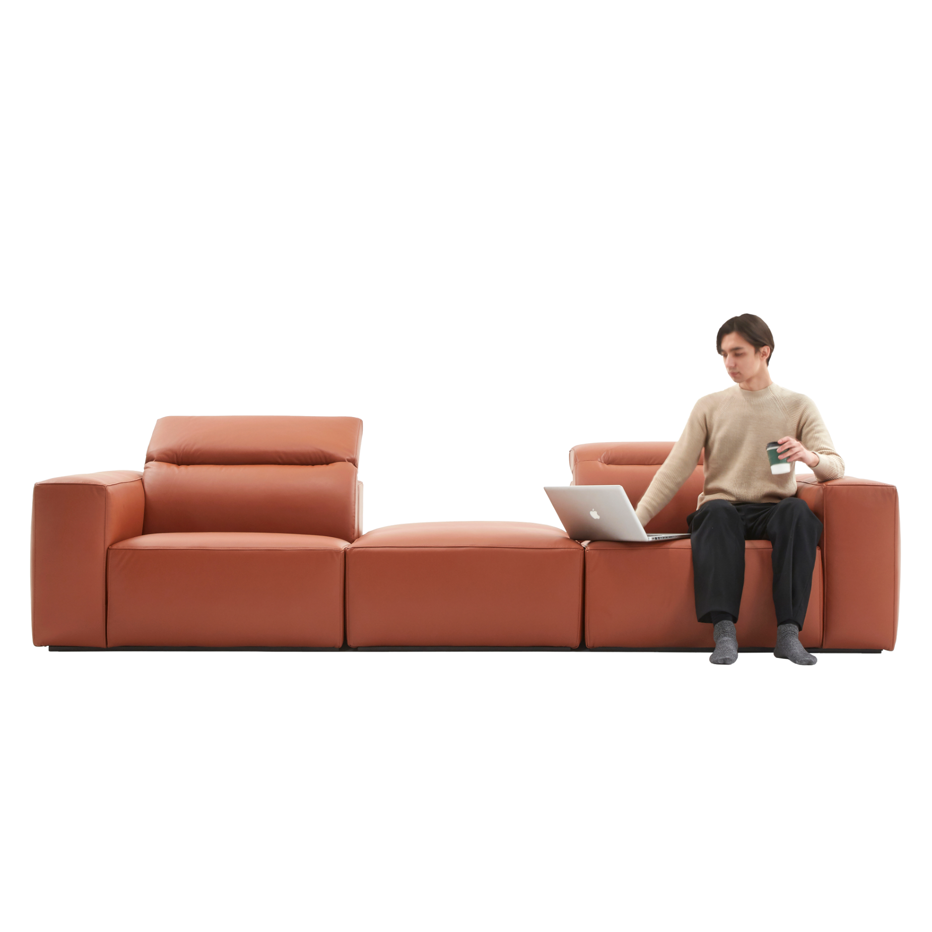 (주)도이치     DOICH ®    PEN1 modular sofa 도이치 펜1 모듈 3인소파+스툴  