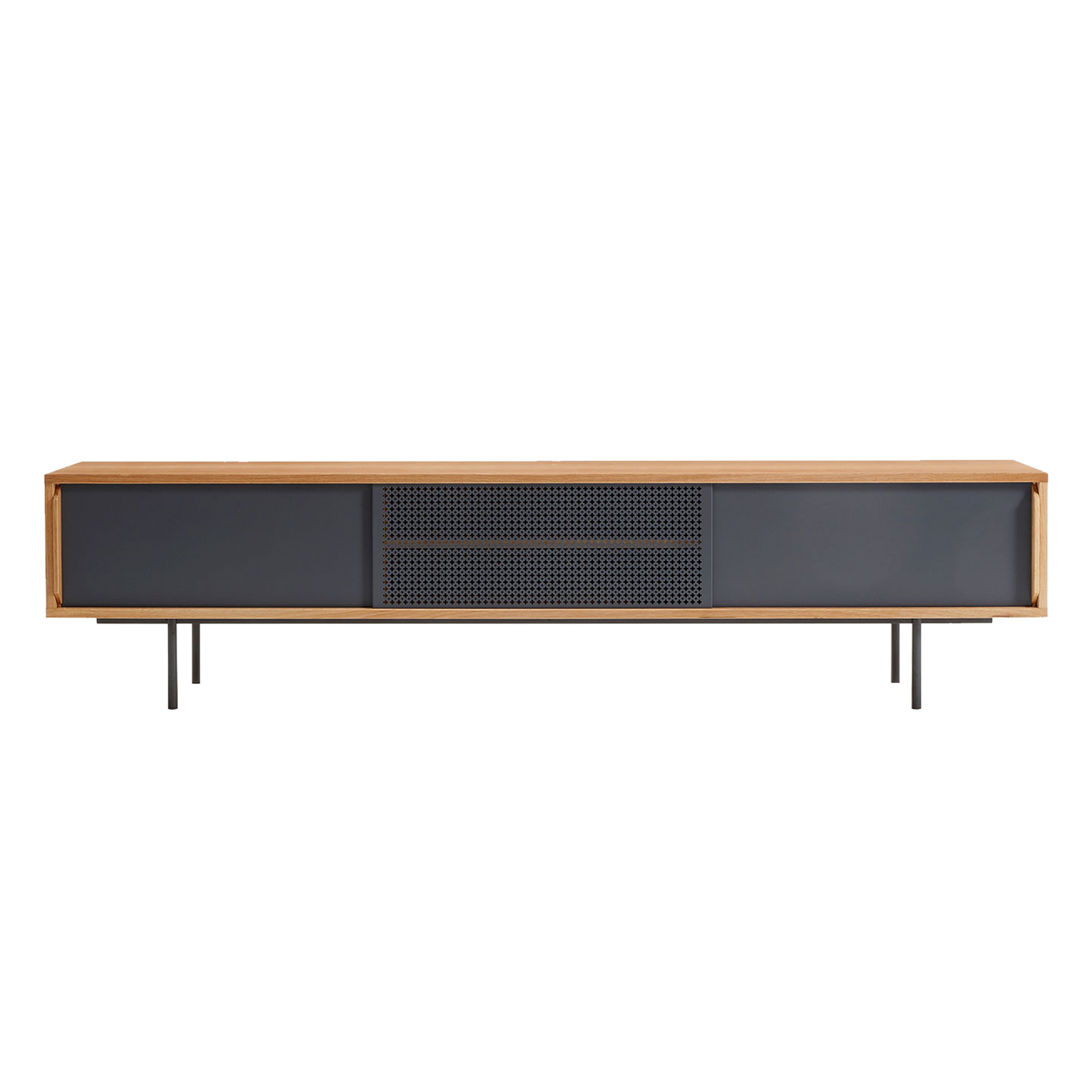 (주)도이치DOICH ® QLM Ma2100 TV UNIT + b leg 도이치 QLM 오크 거실장  Ma2100 ( 210 CM) +b Leg