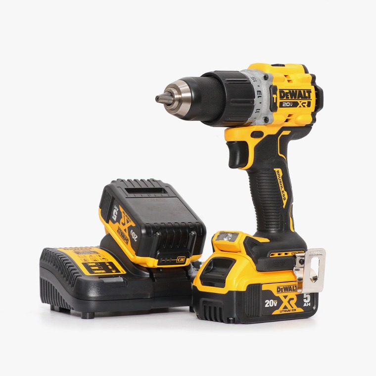 [DEWALT] 디월트 20V MAX 5.0Ah XR 프리미엄 컴팩트 햄머드릴 드라이버 DCD805P2T / 브러쉬리스모터 속도조절 15단계토크조절 LED라이트