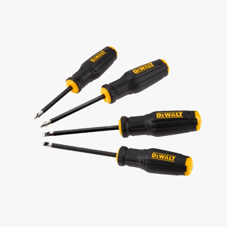 [DEWALT] 디월트 터프시리즈 스크류드라이버 4PCS SET (DWHT65101) / 내부식성 크롬도금 강력내구성 우수한연성 육각타입 인체공학 자석팁