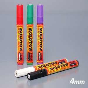 [MOLOTOW] 독일 모로토우 ONE4ALL 마커 4mm / 227HS / 34컬러