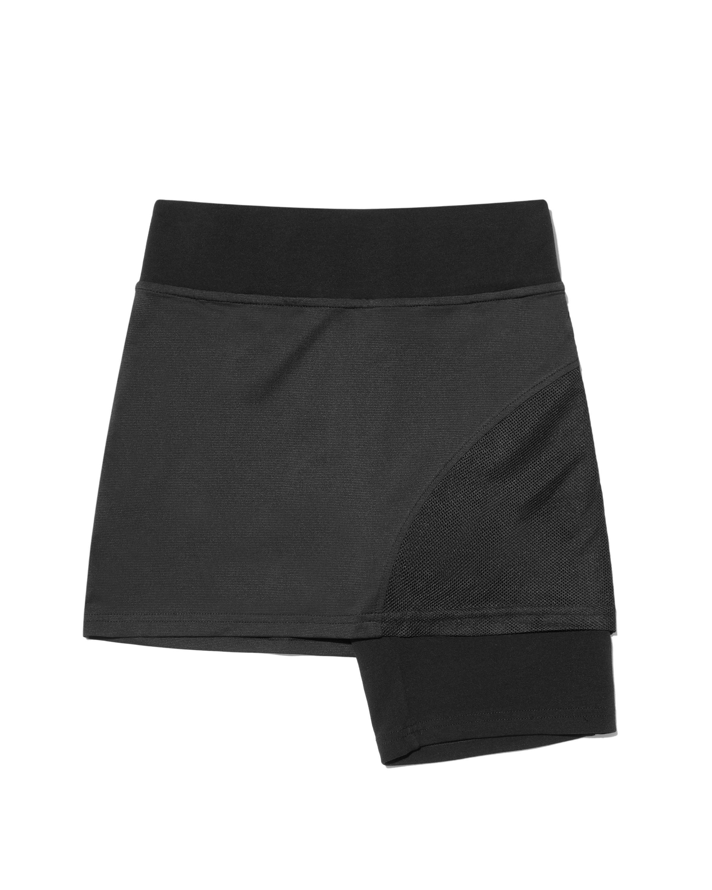 001 ROUGH SET-UP PANTSSKIRT [BLACK]