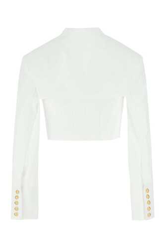 발망 White poplin shirt / YF0HQ000CC52 0FA