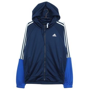 ADIDAS배색 후드 집업  /  MEN L