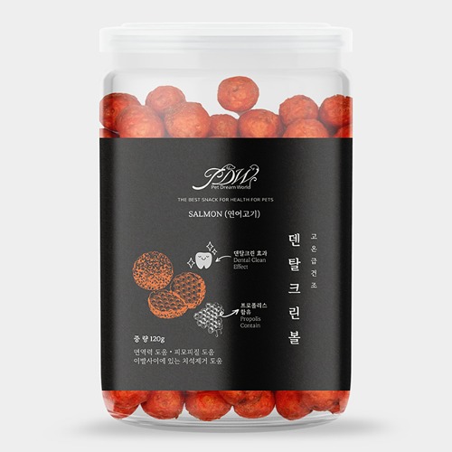 덴탈 크린볼 연어맛 120g