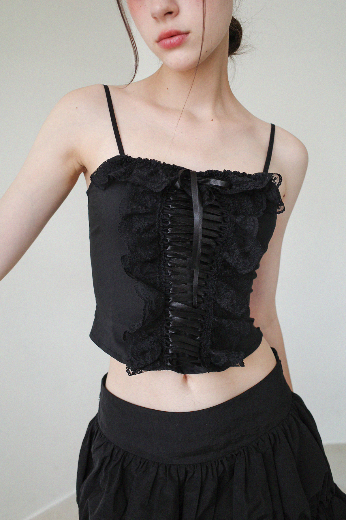 BLOOMING CORSET TOP (BK)