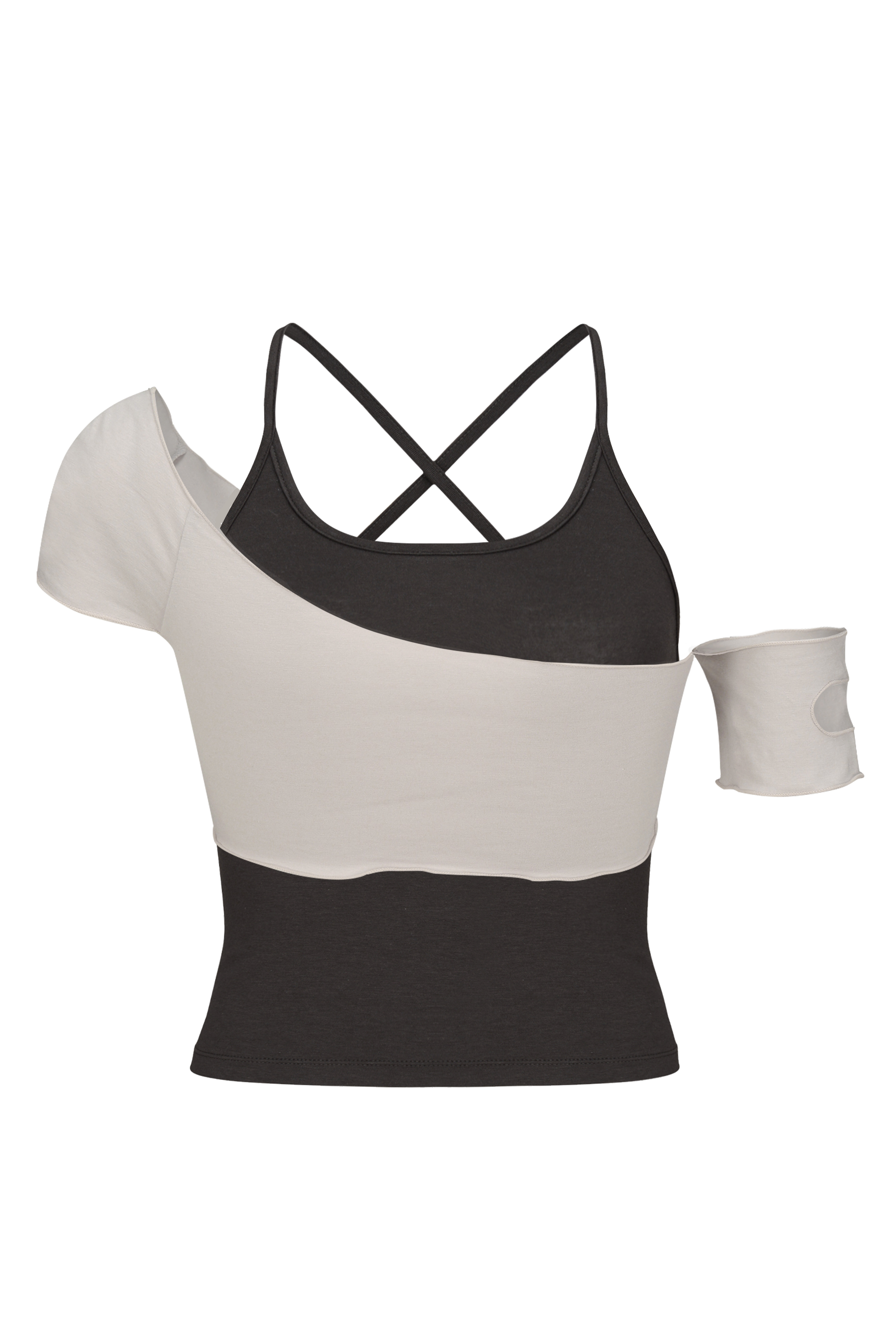 ASH SWAN TOP SET (GRAY)