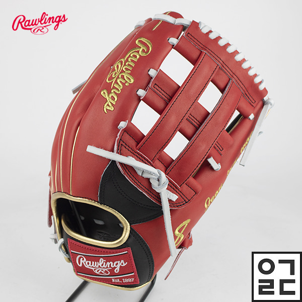 RAWLINGS 롤링스 프로프리퍼드 PROS3039-6 BK/R 쌍십자웹 외야 전준우 선수모델