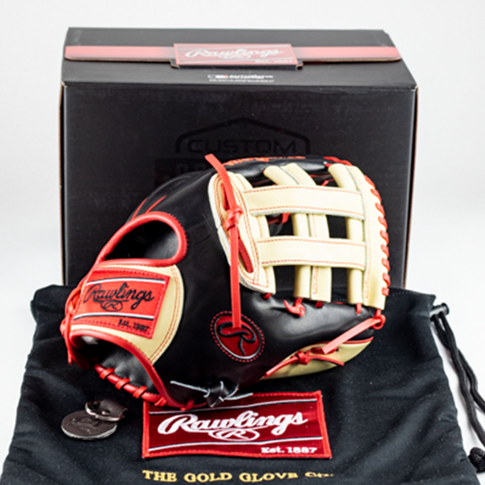 RAWLINGS 롤링스 프로프리퍼드 오더 JD 마르티네즈 모델 외야 (블랙/크림/레드)