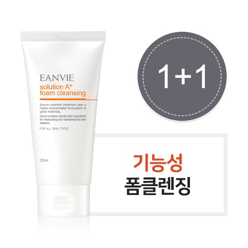 1+1 EANVIE 엔비 솔루션 폼클렌징 ( 여드름 기능성 ) 120ml (x2)