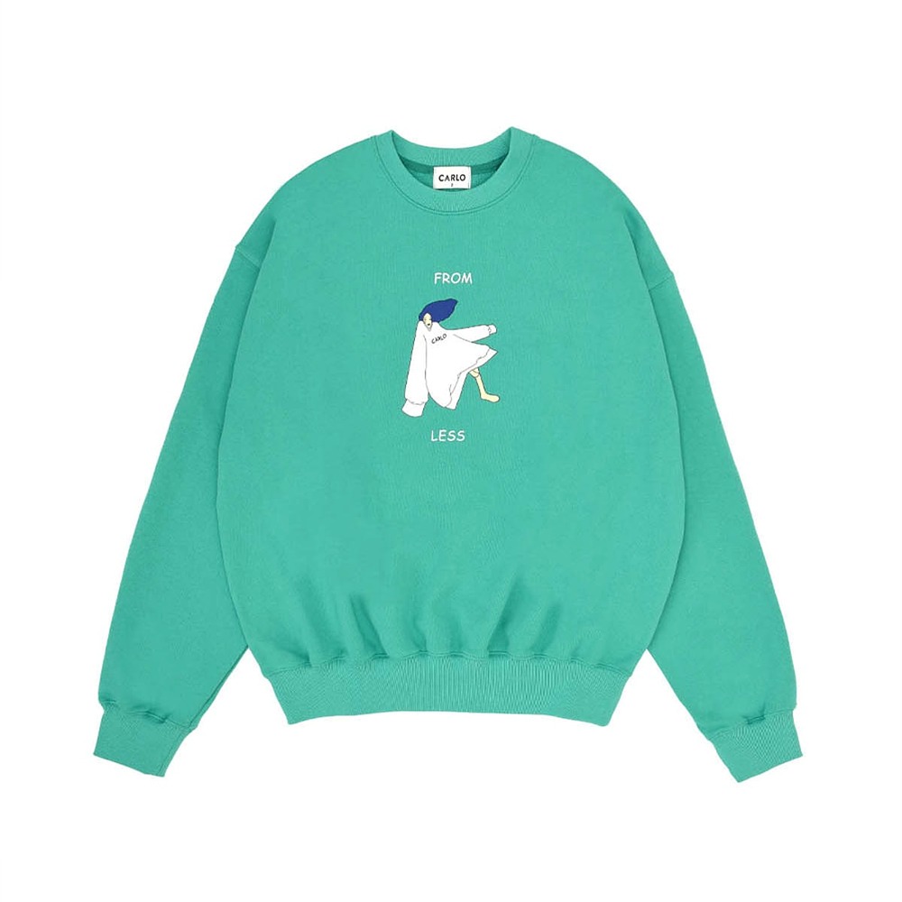 ECOGRAM 에코그램 [까를로] From Less Sweatshirts_MINT fashion