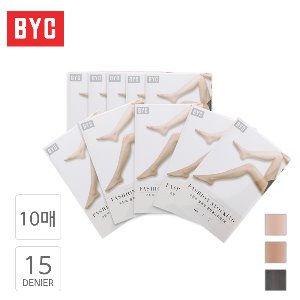 BYC 고탄력 클래식 여성 판타롱 스타킹 10매 세트 - 살색 커피색 검정색 검스 살스 반스