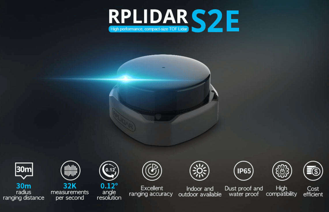 RPLiDAR S2E 360° Laser Range Scanner-30m RPLiDAR S2E 360° Laser Range Scanner-30m
