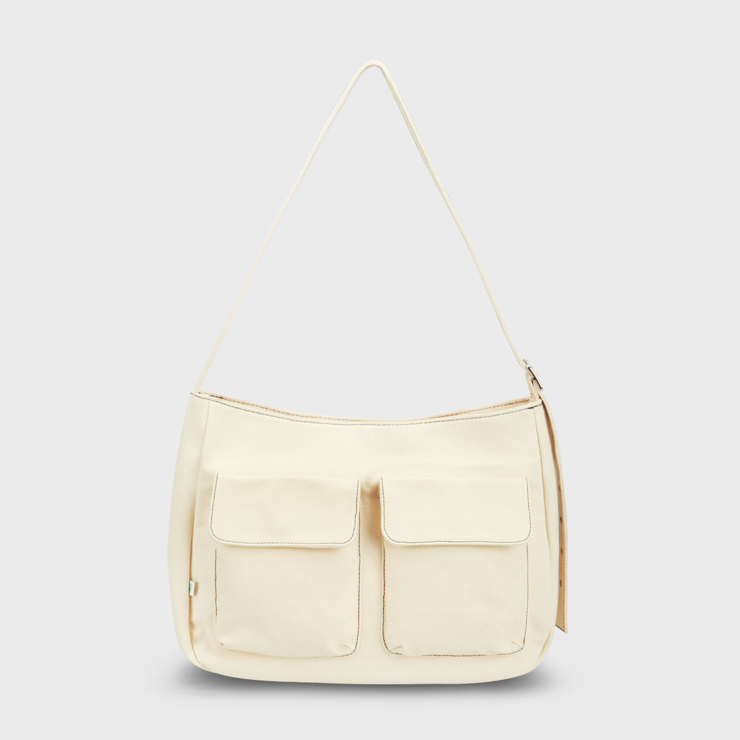 Oversized Cargo Sling Bag Ivory