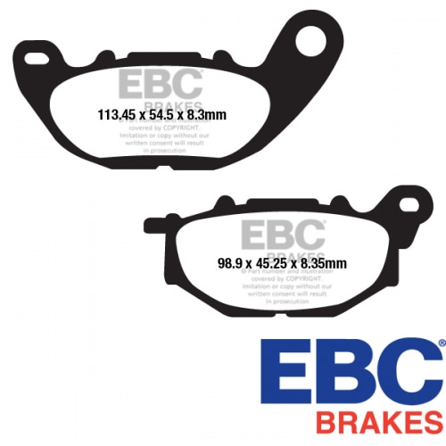 [바이크팩토리] 야마하 EBC MT-03 프론트 브레이크패드, MT03 프론트 브레이크패드(16) - SFA663