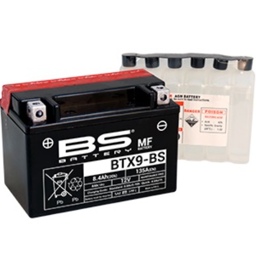 [바이크팩토리]BS배터리 MF (BTX9-BS 12V 8Ah)