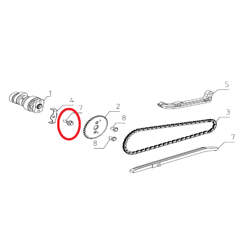 [해외]빅토리아 니키 125 (3220009)SH.FLANGE BOLT M6×16