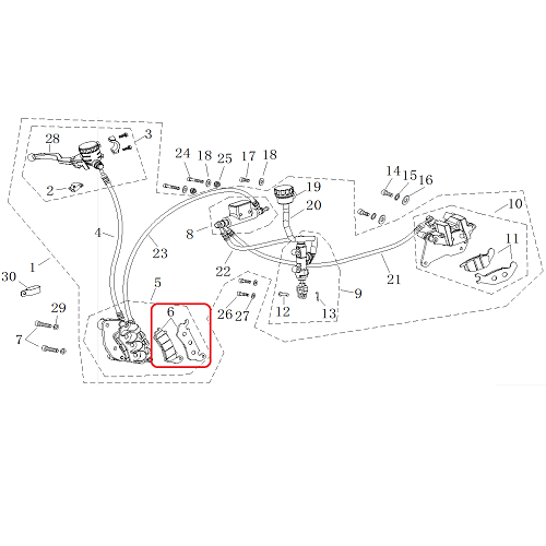 부캐너125CC 앞 브레이크 패드[바이크팩토리]