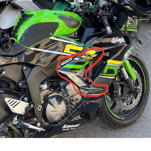 [해외]ZX-6R(13-18) 우측 사이드 카울