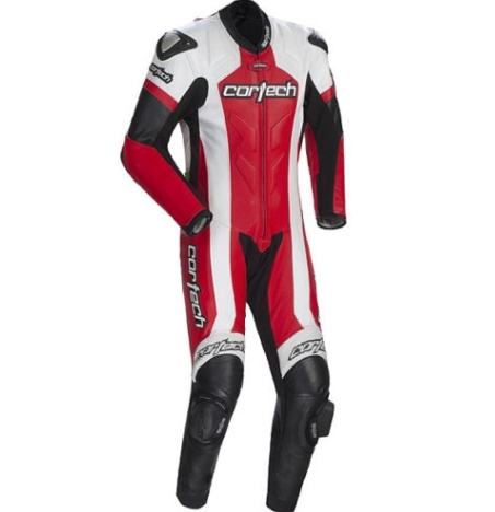 [해외]Cortech Adrenaline RR 레드 레이싱 가죽 원피스 슈트(M-XXL)