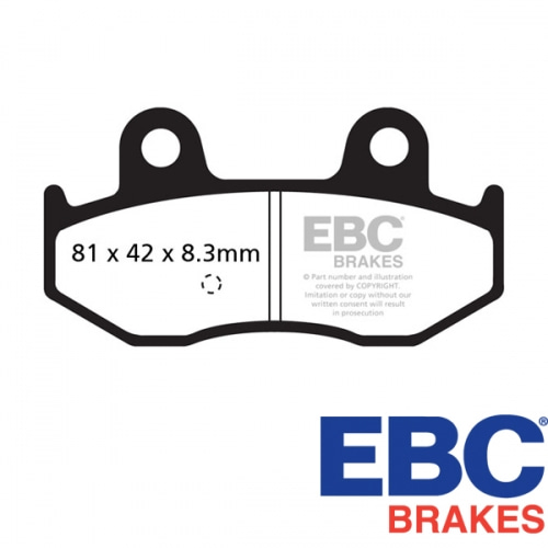 [바이크팩토리] 스즈키 EBC 버그만400 리어 브레이크패드, BURGMAN400 리어 브레이크패드(01~06) - SFA411