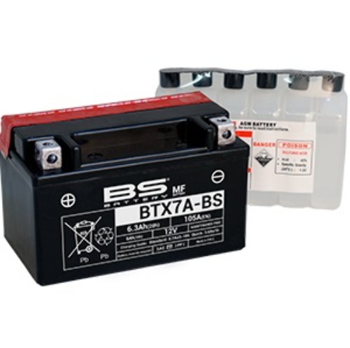 [바이크팩토리]BS배터리 MF (BTX7A-BS 12V 6Ah)