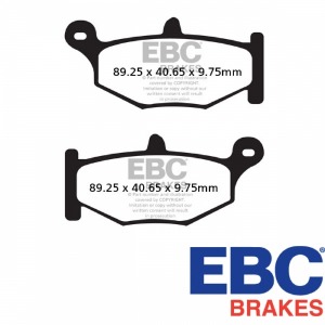 [바이크팩토리] 스즈키 EBC GSX-R600 리어 브레이크패드(06~10), GSX-R750 리어 브레이크패드(06~10), GSX-R1000 리어 브레이크패드(07~10) - FA419