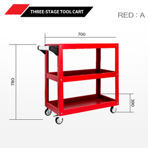 [해외]ENHANCE 3단 공구카트 (색상/타입 : 레드/A)