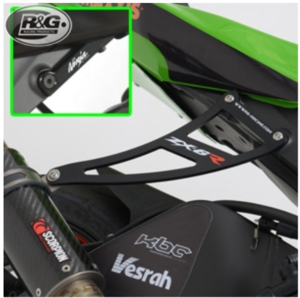 [해외]ZX6R (09-17) R&amp;G 텐덤스텝커버+머플러 브라켓세트(1EA/블랙)