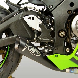 [해외]ZX-10R (16-20) M4 블랙 GP19 슬립온 머플러 (파츠넘버 KA9902-GP19)